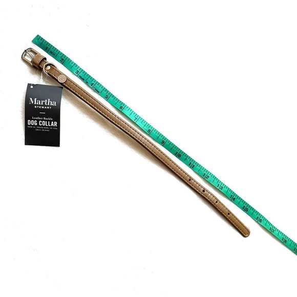 🔴 5 for $10 ONE Martha Stewart Leather Buckle Dog Collar Size 14 Neck 12” 15” - Picture 6 of 6